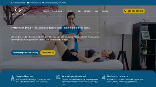 Webové stránky fmfyzio.cz