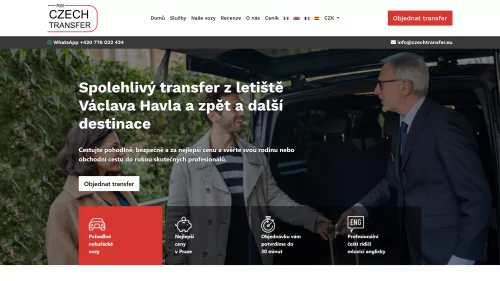 Webové stránky czechtransfer.eu